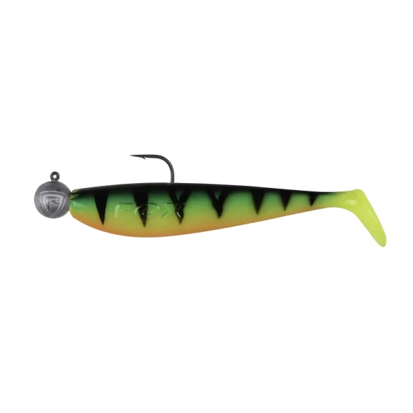 Fox Rage Bulk Loaded Zander Pro Shads UV Firetiger 12cm 4/0 50gr Momeală Plastic