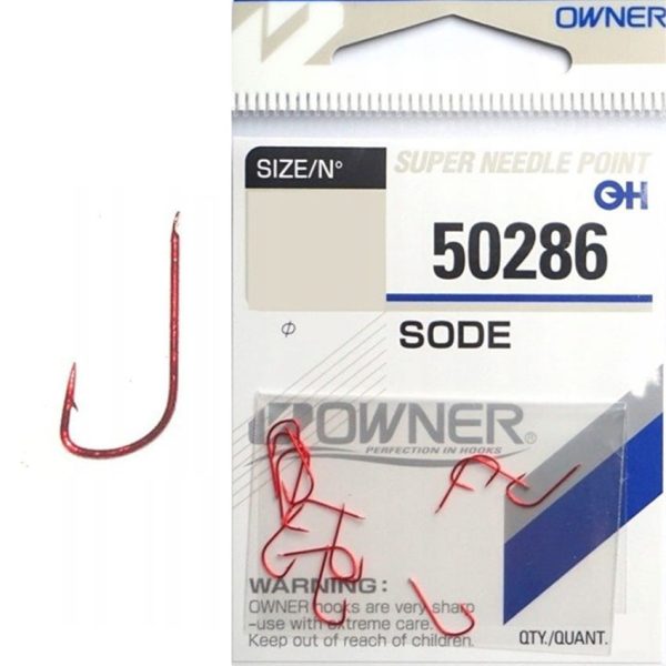 Owner Sode Red 50286 14 Cârlig pentru plătică, cu paletă, cu barbă 13 buc