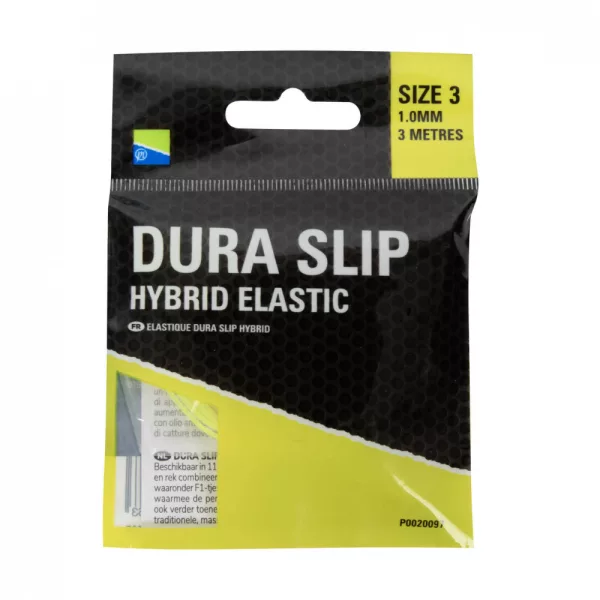 Preston Dura Slip Hybrid Elastic 3 Galben 1,0mm Cauciuc Hibrid Pole 3m