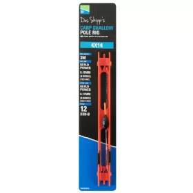   Preston 4x14 Carp Shallow Pole Rig Echipament gata făcut pentru rubeziană