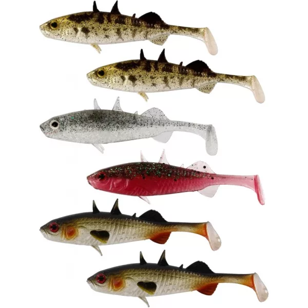 WESTIN Stanley the Stickleback Shadtail 7,5cm 4g Clear Water Mix 6buc Naluci de plastic