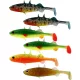 WESTIN Stanley the Stickleback Shadtail 5,5cm 1,5g Dark Water Mix 6 bucăți Nalucă din plastic