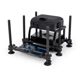   Preston Absolute 5G Station Black Edition Ladă de Competiție Neagră 53x75x82cm
