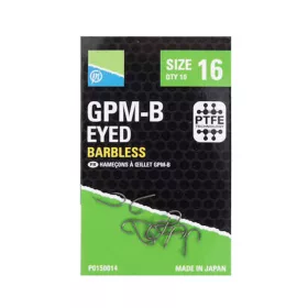 Preston GPMB Hooks 18 cu ochet, cârlig fără barbă 10buc