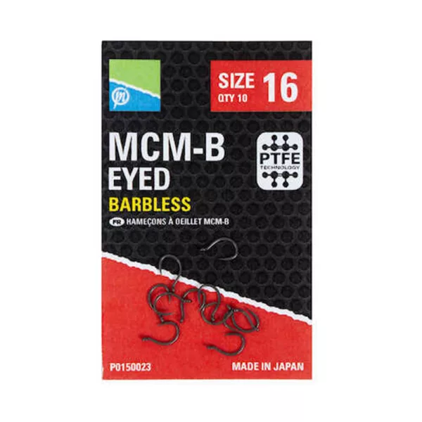 Preston McmB Hooks 12 Cârlig cu ochet, fără barbă 10 buc