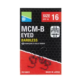 Preston McmB Hooks 14 Cârlig cu ochet, fără barbă 10db