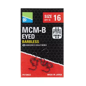 Preston McmB Hooks 18 Cârlig cu ochet, fără barbă 10db