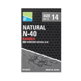 Preston Natural N40 Mărimea 20 Cârlig pentru plătică