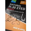 Preston Natural N-30 10 Füles, Szakállas Horog 15db