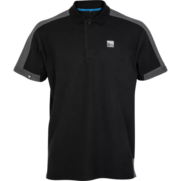 Preston Core Collection Tricou Negru cu Guler 4XL
