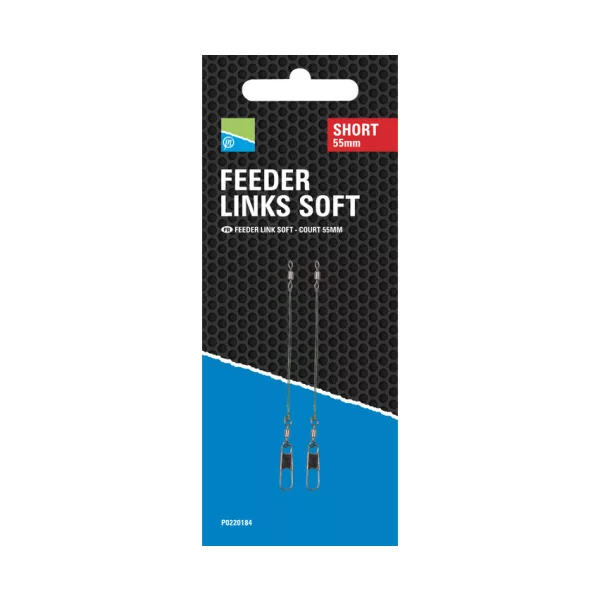 Preston Feeder Links Soft Short 55mm Anti-tangle 2buc