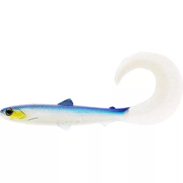 WESTIN BullTeez Curltail 8cm 3g Blue Headlight 3 buc. Momeală artificială din plastic