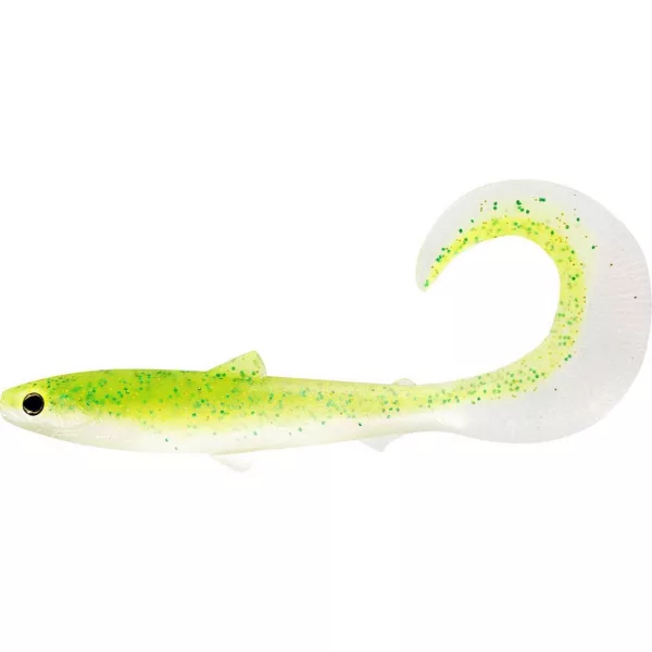 WESTIN BullTeez Curltail 10cm 6g Chartreuse Strălucitor 2 buc. Nălucă de plastic