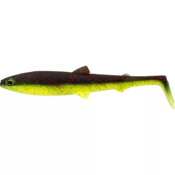 WESTIN BullTeez Shadtail 9,5cm 7g Black/Chartreuse 2buc Naluci din plastic
