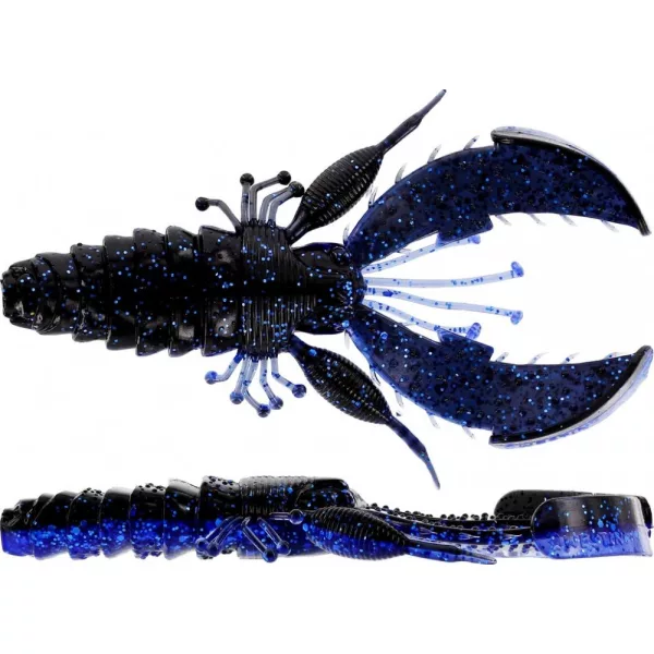 WESTIN CreCraw Creaturebait 10cm 12g Negru/Albastru 4 buc momeală artificială din plastic
