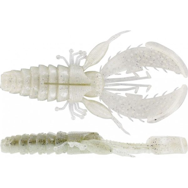 WESTIN CreCraw Creaturebait 10cm 12g Alb Strălucitor 4 buc momeală artificială din plastic