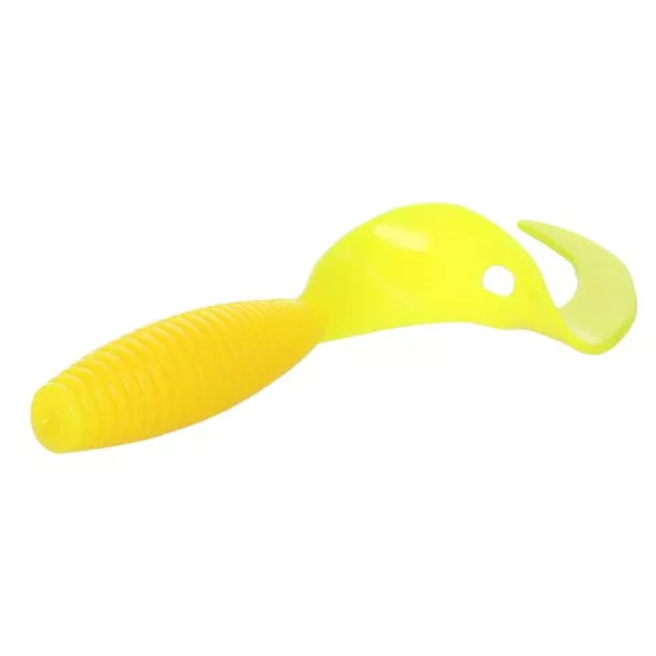 Mikado Twister 64mm Naluci de Cauciuc Galben 6 buc
