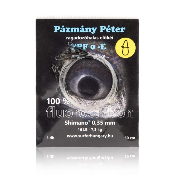 Pázmány Péter Shimano 100% Fluorocarbon Lider de spinning 0,35mm 50cm (PPF0-50S)