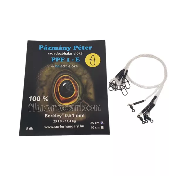 Pázmány Péter Berkley 100% Fluorocarbon Forfac pentru spinning 0,51mm 25cm