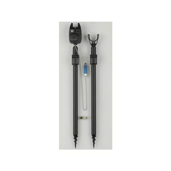 Prowess set detector de mușcătură electric / 1 detector de mușcătură electric + 2 suporți + swinger + suport spate pentru lansetă