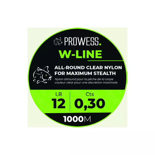 Prowess W-LINE 0,25mm Fir principal pentru crap / Fir