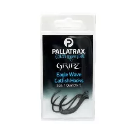  Pallatrax Gripz Catfish Hooks 1 Cârlig de somn cu ochi, fără barbetă 5buc