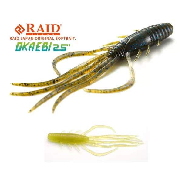 Raid Oka Ebi 6,3cm 072 Stealth Fish Nălucă de plastic 8buc
