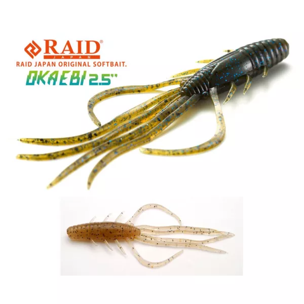 Raid Oka Ebi 6,3cm 076 Pile Shrimp Nălucă de plastic 8buc