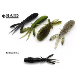 Raid Egubug 6,3cm 051 Black Bitou Imitatie Insecta 8buc