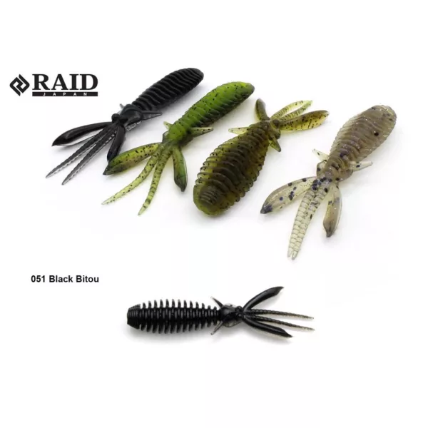 Raid Egubug 6,3cm 051 Black Bitou Imitatie Insecta 8buc