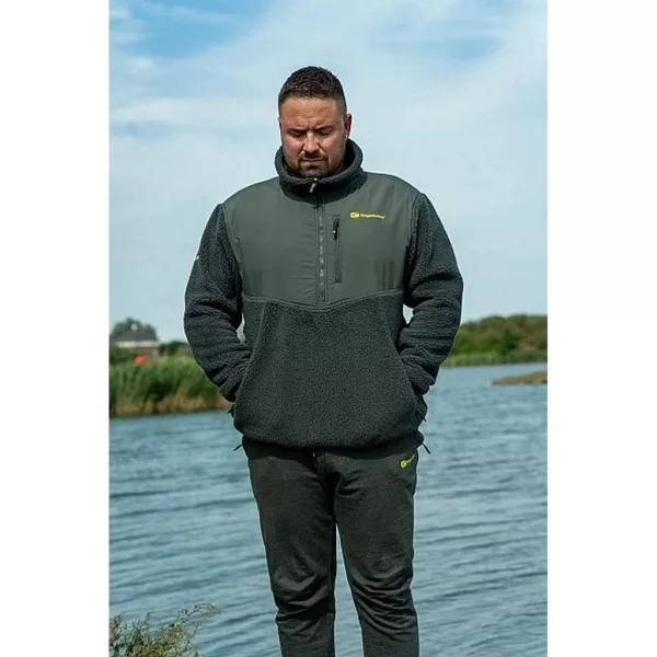 Ridgemonkey Apearel Thermapro Sherpa Fleece Green Pulover 2XL