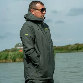   Ridgemonkey Apearel Thermapro Waterproof Shell Coat Green Pelerină de ploaie 3XL