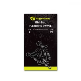   Ridgemonkey Rm-Tec Flexi Ring Swivel Size8 Vârtelniță cu Inel 10Db