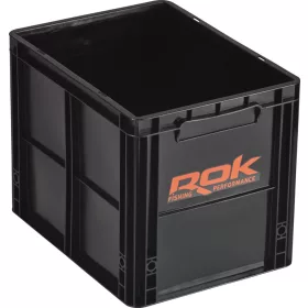 ROK Set Compartiment de Depozitare cu Capac 40x30x32cm Negru