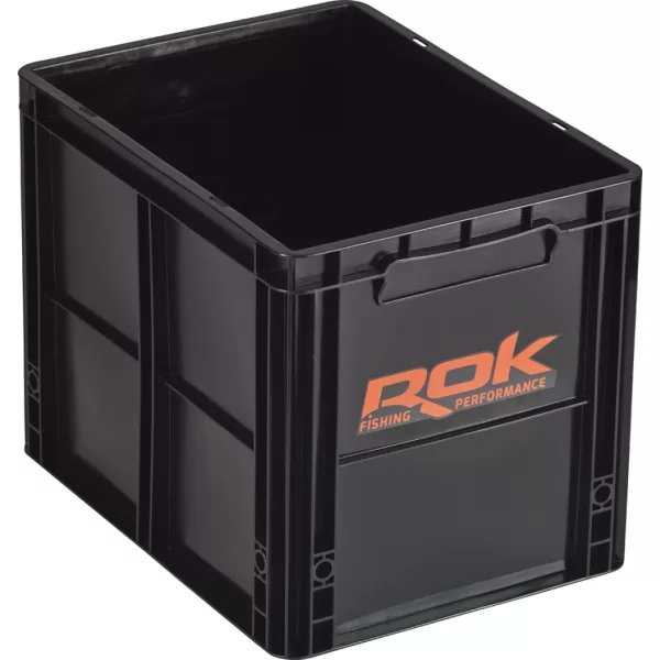 ROK Set Compartiment de Depozitare cu Capac 40x30x32cm Negru