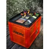 ROK Set Compartiment de Depozitare cu Capac 40x30x32cm Negru