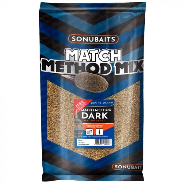 Sonubaits Match Method Mix - Dark - 2kg (S0770021) nadă