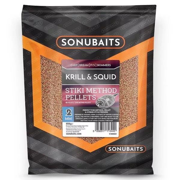 Sonubaits Stiki Method Pellet Krill & Squid - 2mm (S0800022) etetőpellet ízesített