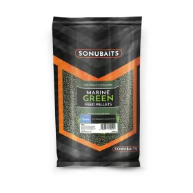 Sonubaits Marine Green Feed 6mm Pelete de Nădire 900gr