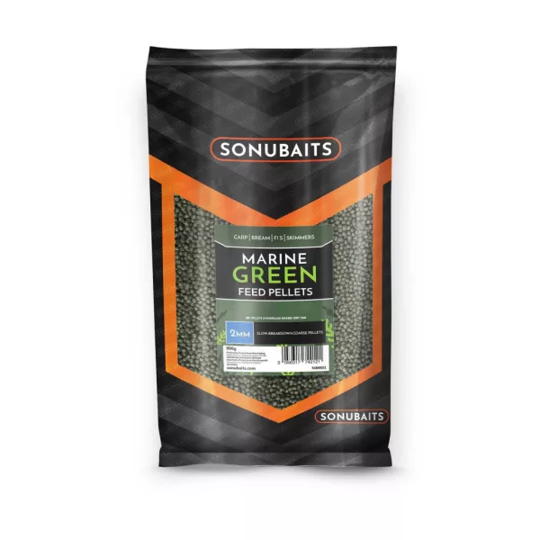 Sonubaits Marine Green Feed 6mm Pelete de Nădire 900gr