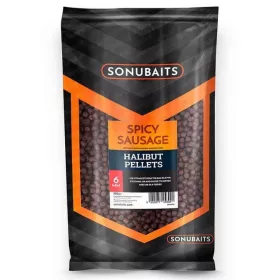   Sonubaits Spicy Sausage Halibut Pellets - 6mm (S0920005) peletă de hrănire