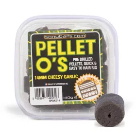   Sonubaits Pellet Os 14mm - Cheesy Garlic (S0960004) pelete forate pentru cârlig