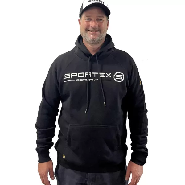 Pulover cu glugă Sportex Hoodie Black M