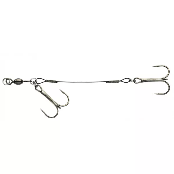 Sakura - SOFT LURE RIG - Mărime L - 12CM - Ancoră dublă (2 ancore triple) - Ancoră triplă - Ancoră cu barbă, Ancoră triplă
