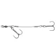 Sakura - SOFT LURE RIG - Mărime L - 12CM - Ancoră dublă (2 ancore triple) - Ancoră triplă - Ancoră cu barbă, Ancoră triplă