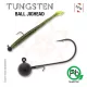 Sakura - TUNGSTEN BALL  JIGHEAD 3/32 - 2,6G / Hook #1/0 x 3pcs (Black Color) - Cap JIG
