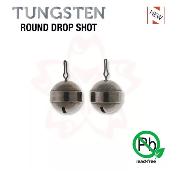 Sakura TUNGSTEN ROUND DROP SHOT 14gr plumb de spinning