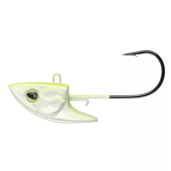 Sakura Utter Head White Chart 10,0gr 2/0 Jig cap 3 buc