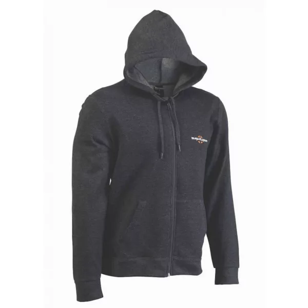 Sakura - HOODIE ZIP LOGO GREY M - Îmbrăcăminte superioară - Hanorac cu glugă