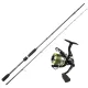 Sakura Almara ALMS 802 MH 2,44m 10-35gr Lansetă de spinning + Alendo 4004 FD Mulineta cu frână frontală Cu fir textil Set de pescuit